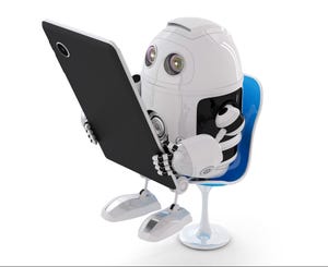 Digi, the Digital Services Robot Mascot