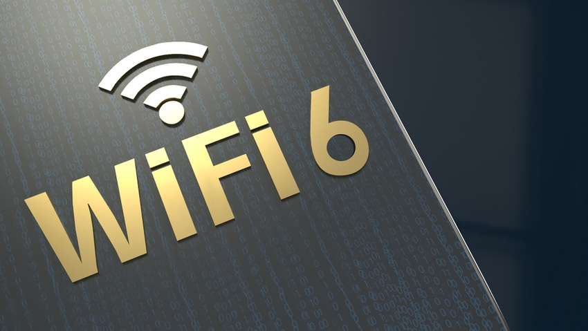 Wi-Fi 6 embossed letters
