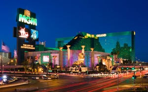 MGM Resorts at night, Las Vegas