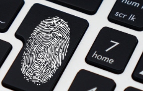 keyboard with fingerprint