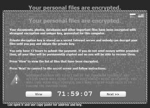 Ransomware Warning on Windows 10 Download Ruse
