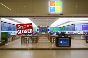 Microsoft store closed