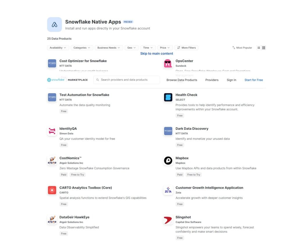 Snowflake Debuts Native App Framework