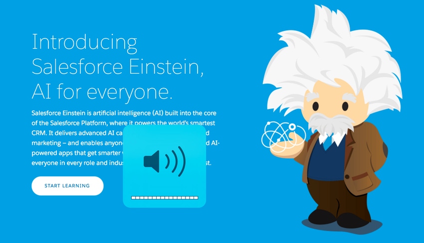 Salesforce Unveils Artificial Intelligence Einstein Service
