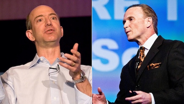Amazon CEO Jeff Bezos and ConnectWise CEO Arnie Bellini