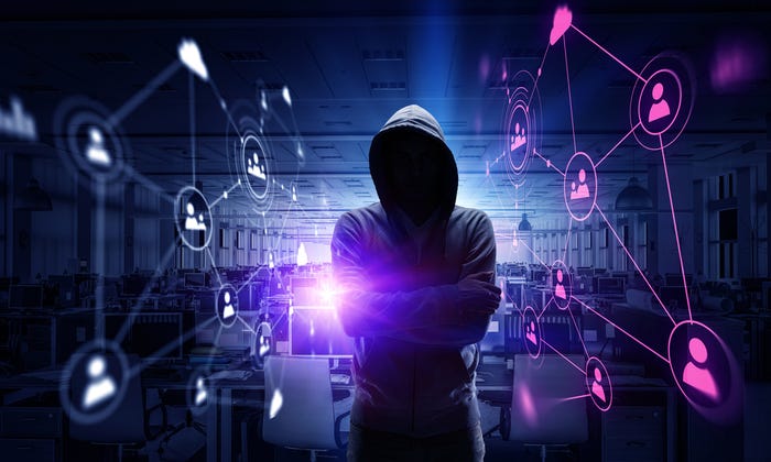 Scary cloaked hacker Scary cloaked hacker