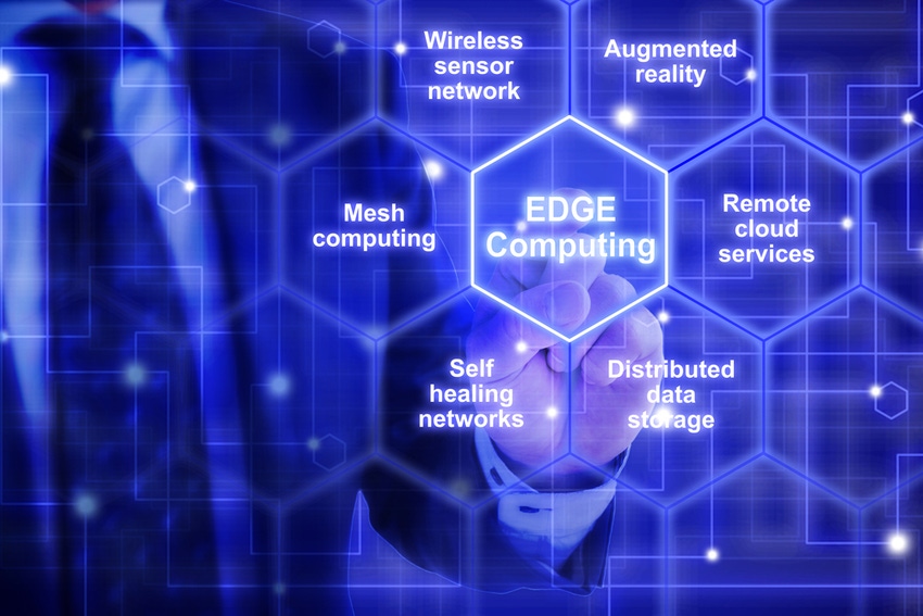 Edge Computing highlighted in sea of hexagons