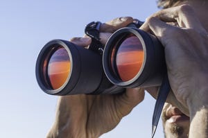 Searching with binoculars
