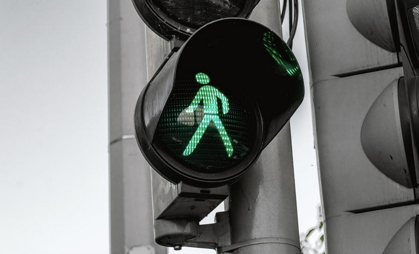 Walk Now Traffic Signal
