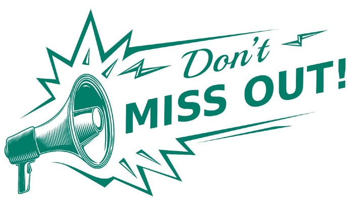 Don't Miss Out Don't Miss Out