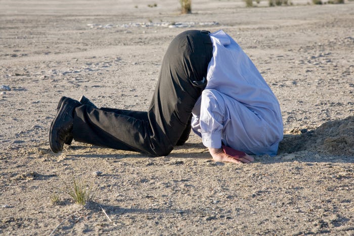 Head in the sand Head in the sand