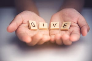 give, giving as a service