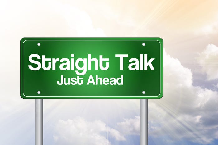 Straight Talk Road Sign