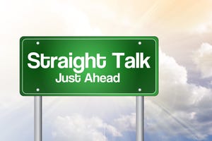 Straight Talk Road Sign
