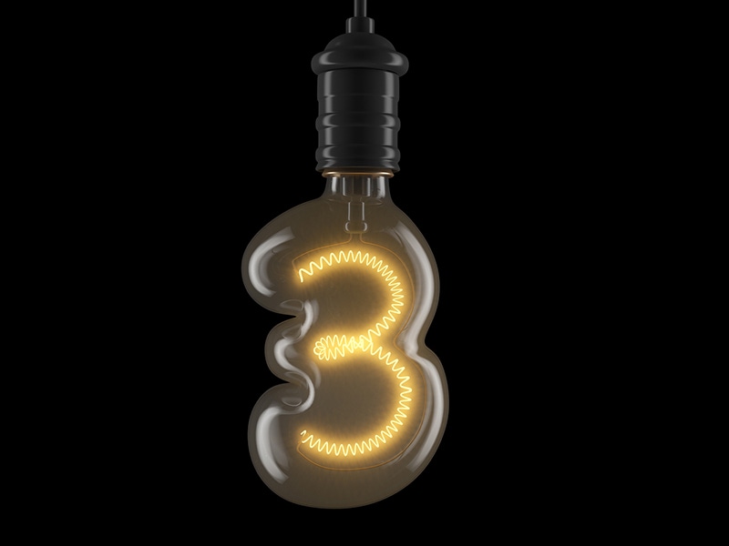 3 in lightbulb filament