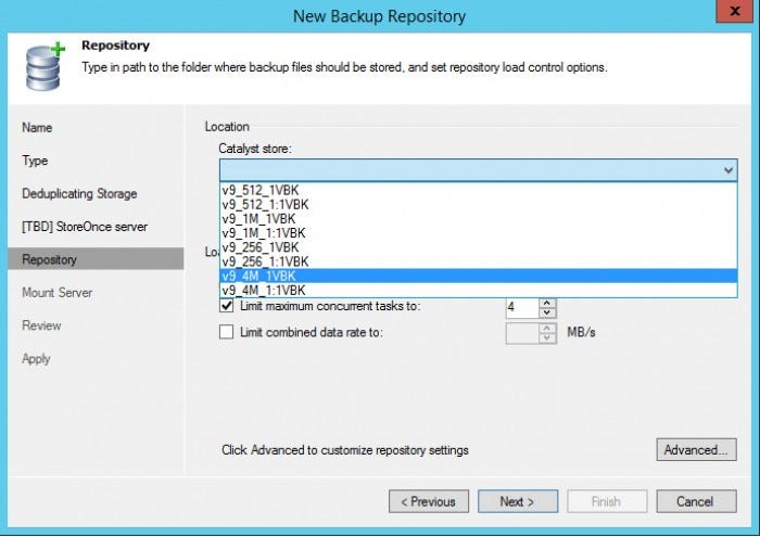 HP StoreOnce Catalyst integration in Veeam Backup & Replication - Picture 3