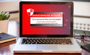 ransomware attack on laptop