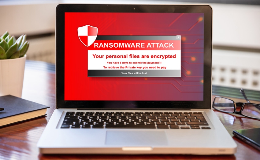 ransomware attack on laptop