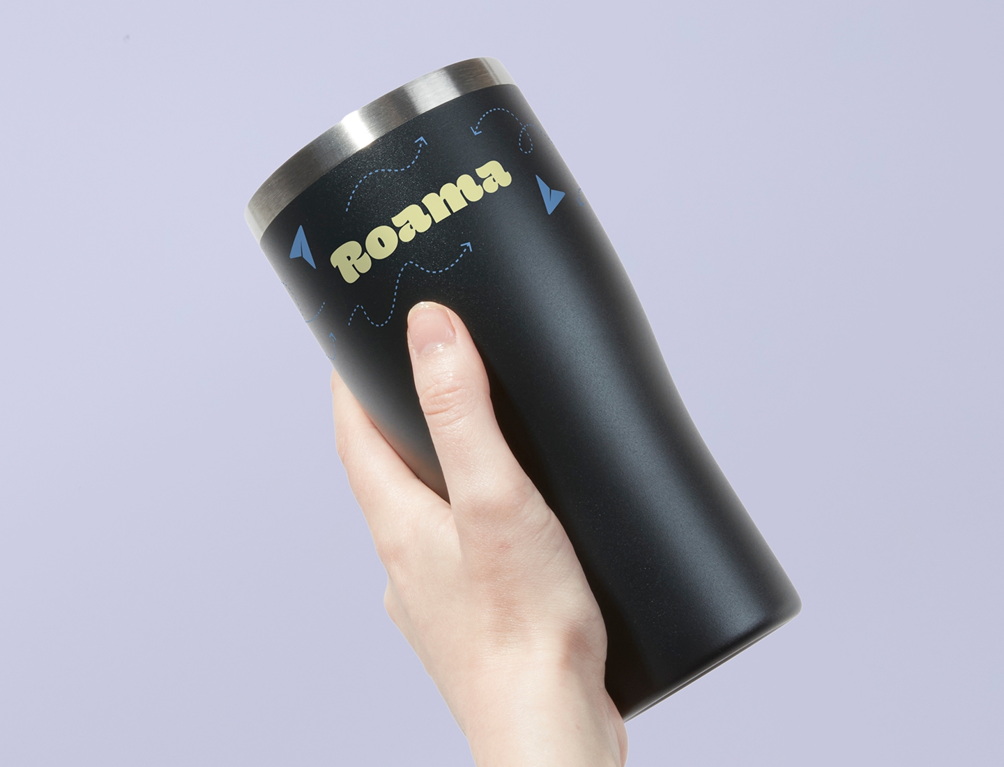 MOO Insulated Tumblers - One-sided Printing - Jet Black