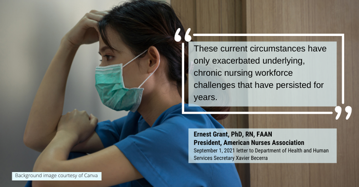 Quote about hospital staffing shortages from American Nurses Association.png