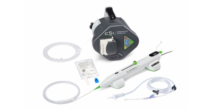 Cardiovascular Systems, one of the most attractive medtech M&A targets, develops this orbital atherectomy system, which is designed to sand away plaque while preserving healthy vessel tissue. 