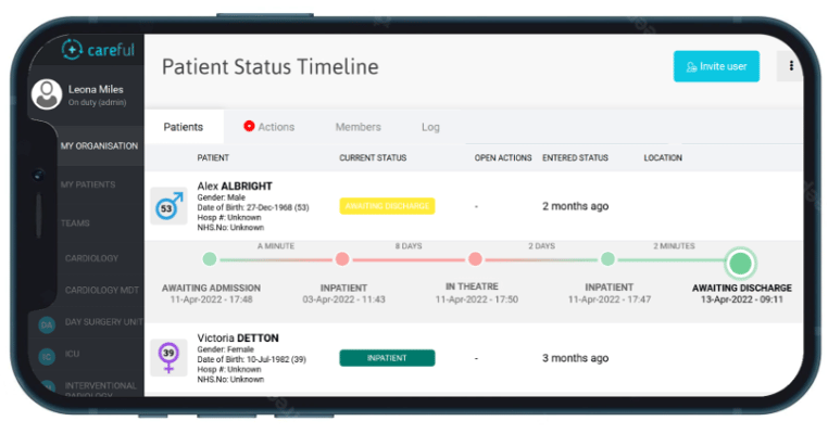 Mobile App Tracks Patient Status Through Discharge