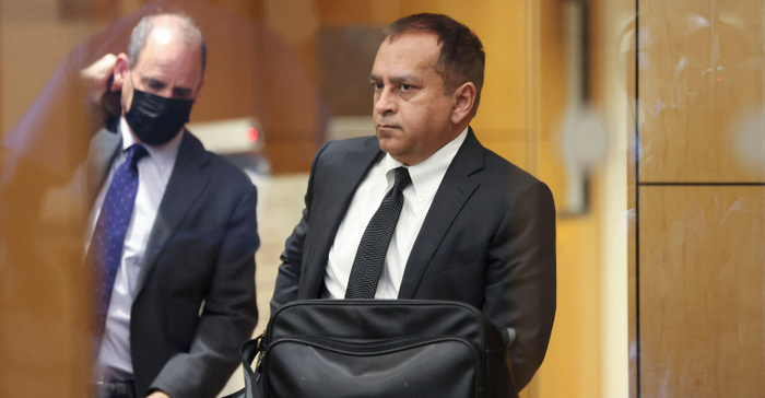 Ramesh "Sunny" Balwani, former president and chief operating officer (COO) of Theranos and ex-boyfriend of founder Elizabeth Holmes, arrives during jury deliberations at his federal trial for fraud in San Jose, CA, on June 28, 2022