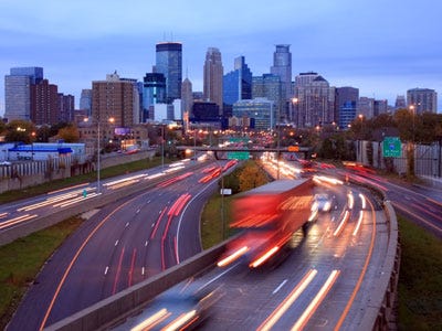The Twin Cities is home to one of the densest medical device clusters on the planet. Shown here is a Minneapolis at dusk. 