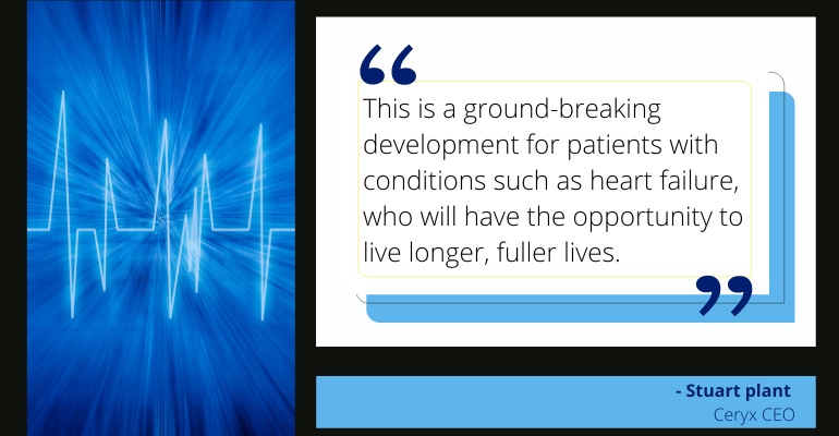 Graphic with a quote about a new bionic pacemaker in development.