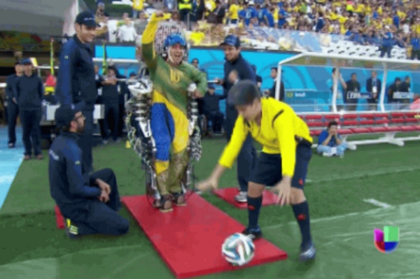 At World Cup, Paralyzed Man in Exoskeleton Makes Opening Kick