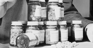 Thalidomide tablets collected by health officials in 1962 as part of an investigation. The drug was linked to deformities in