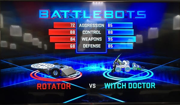 BattleBots Witch Doctor versus Rotator