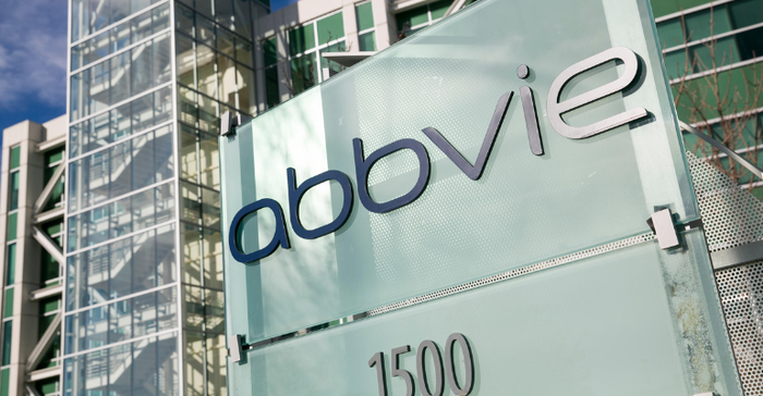 An office building occupied by AbbVie in Redwood City, California