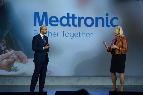 Medtronic is working close with IBM's Watson unit. 