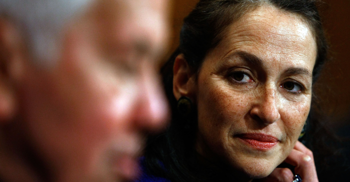 Former FDA Commissioner Margaret Hamburg, MD, listens as Sen. Richard Lugar introduces her prior to testifying before the Senate Health, Education, Labor and Pensions Committee on Capitol Hill May 7, 2009. Former CDRH Director Dan Shultz resigned during her tenure.