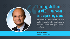 The medtech giant with humble beginnings will go through a major leadership change next year.