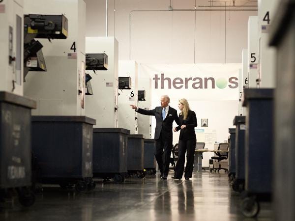 While visiting Silicon Valley, Biden got a personal tour of the Theranos facility. Image courtesy of Theranos. 