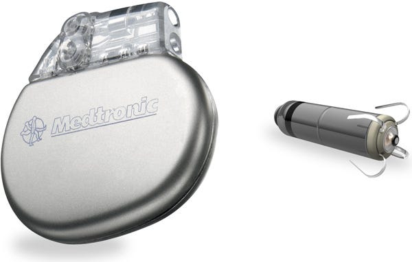Hailing the Micra (shown on the right) as the world's smallest pacemaker, Medtronic developed the device in-house. 