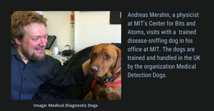 disease-sniffing dog