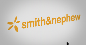 Smith+Nephew logo shown on a computer screen with a plain white background.