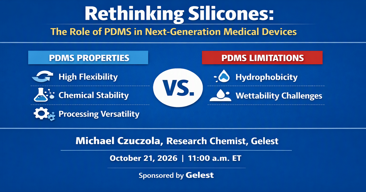 New Silicone Chemistry Tackles Biocompatibility Challenges
