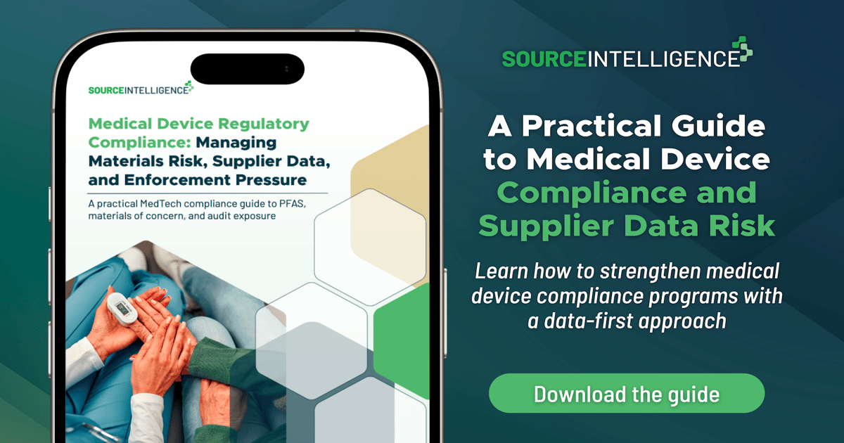 Medical Device Regulatory Compliance: Managing Materials Risk, Supplier Data, and Enforcement Pressure