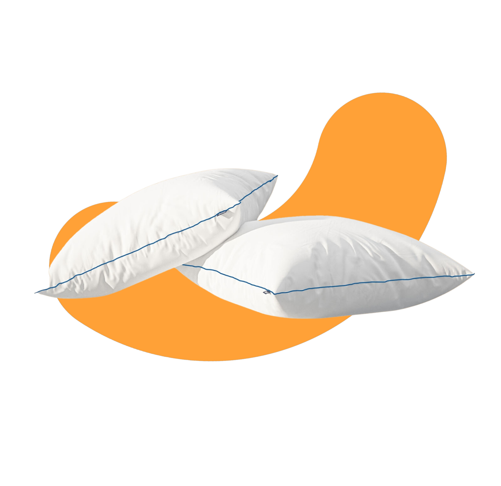 2er-Pack: Emma Premium Flauschkissen mit sichtbaren Schichten.