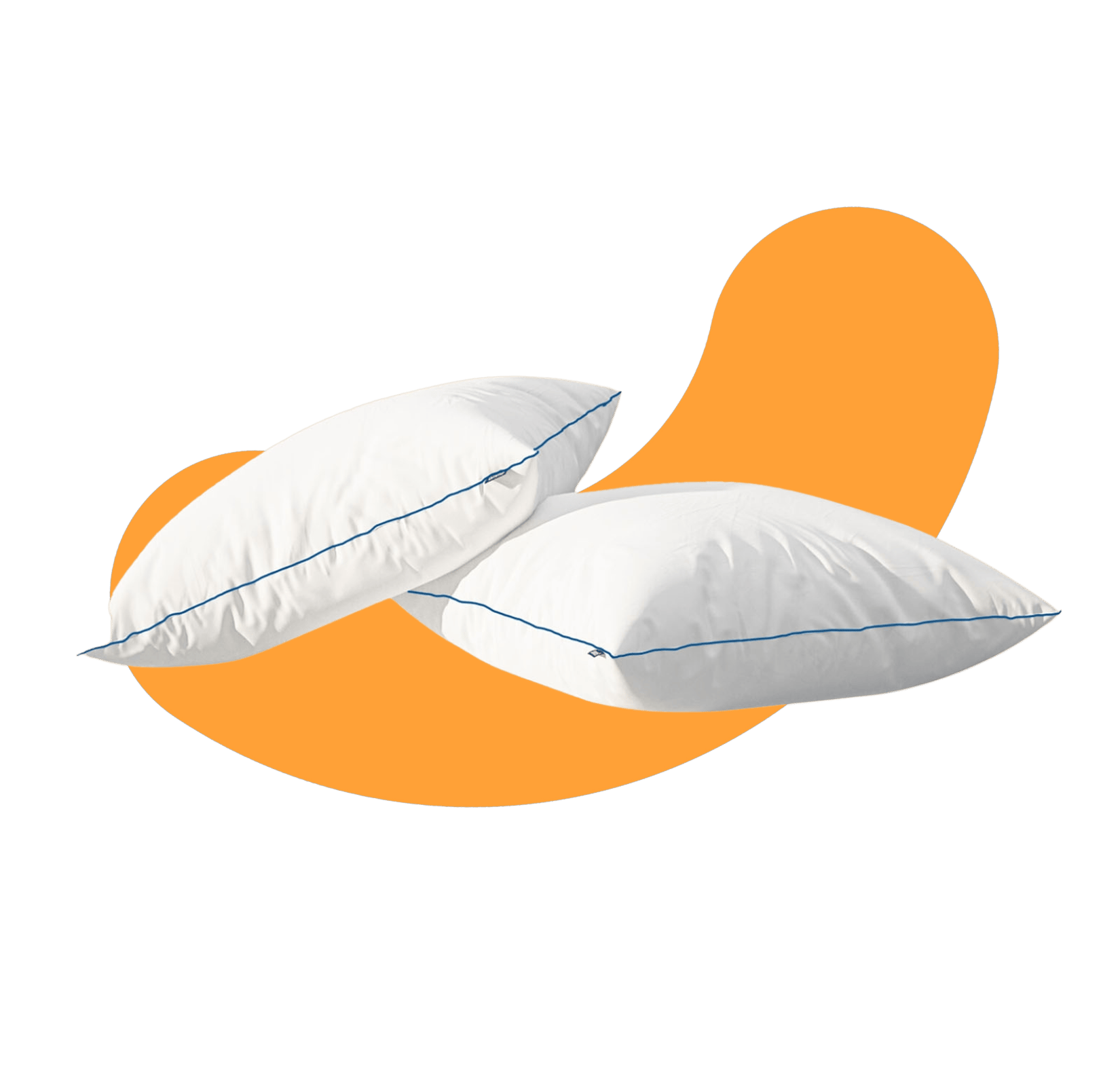 2er-Pack: Emma Premium Flauschkissen mit sichtbaren Schichten.