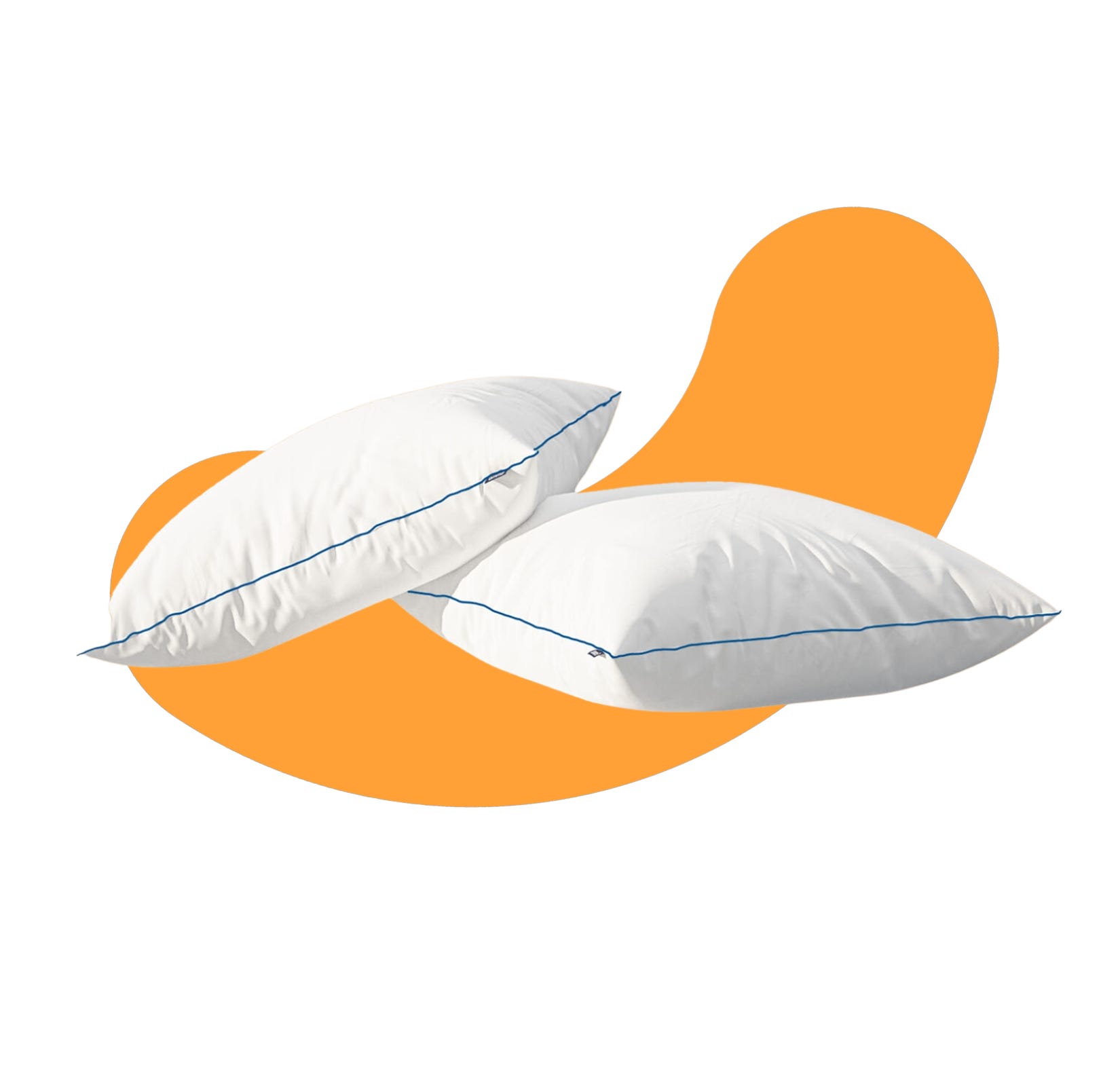 2er-Pack: Emma Premium Flauschkissen mit sichtbaren Schichten.