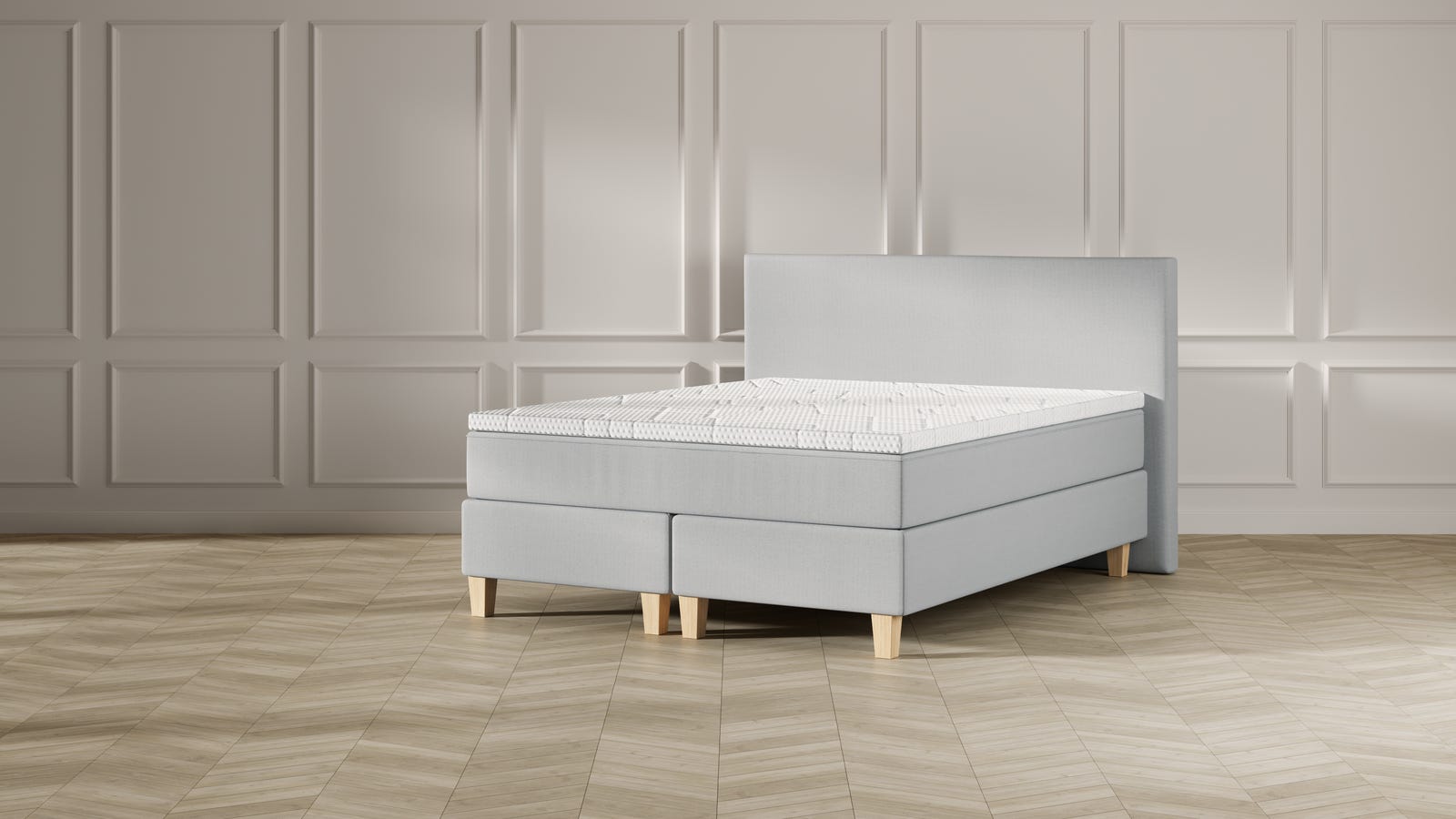 LG - Plain HBD - Wooden feet - Premium topper