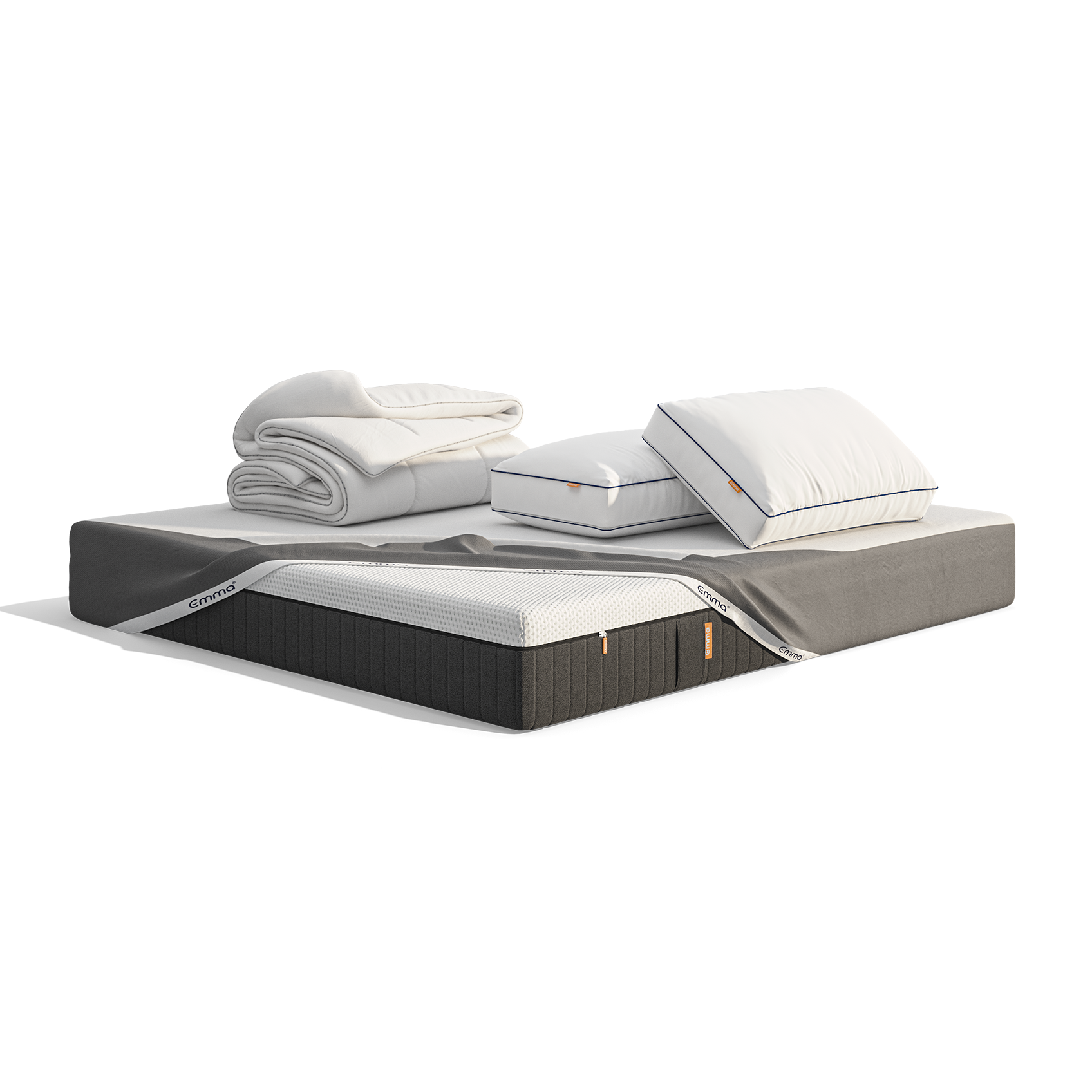 Emma Hybrid Premium Mattress Bundle - Best support mattress.