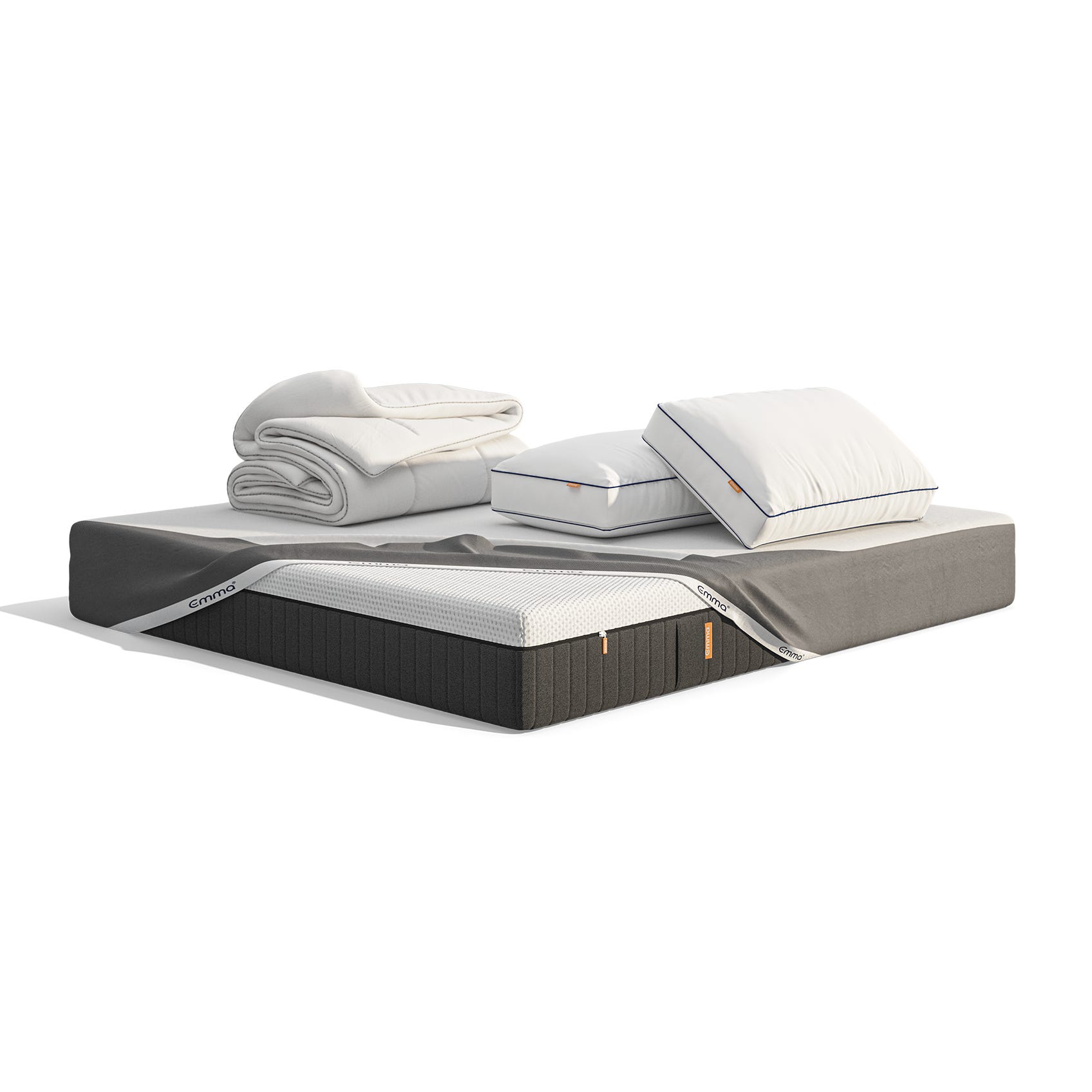 Emma Hybrid Premium Mattress Bundle - Best support mattress.