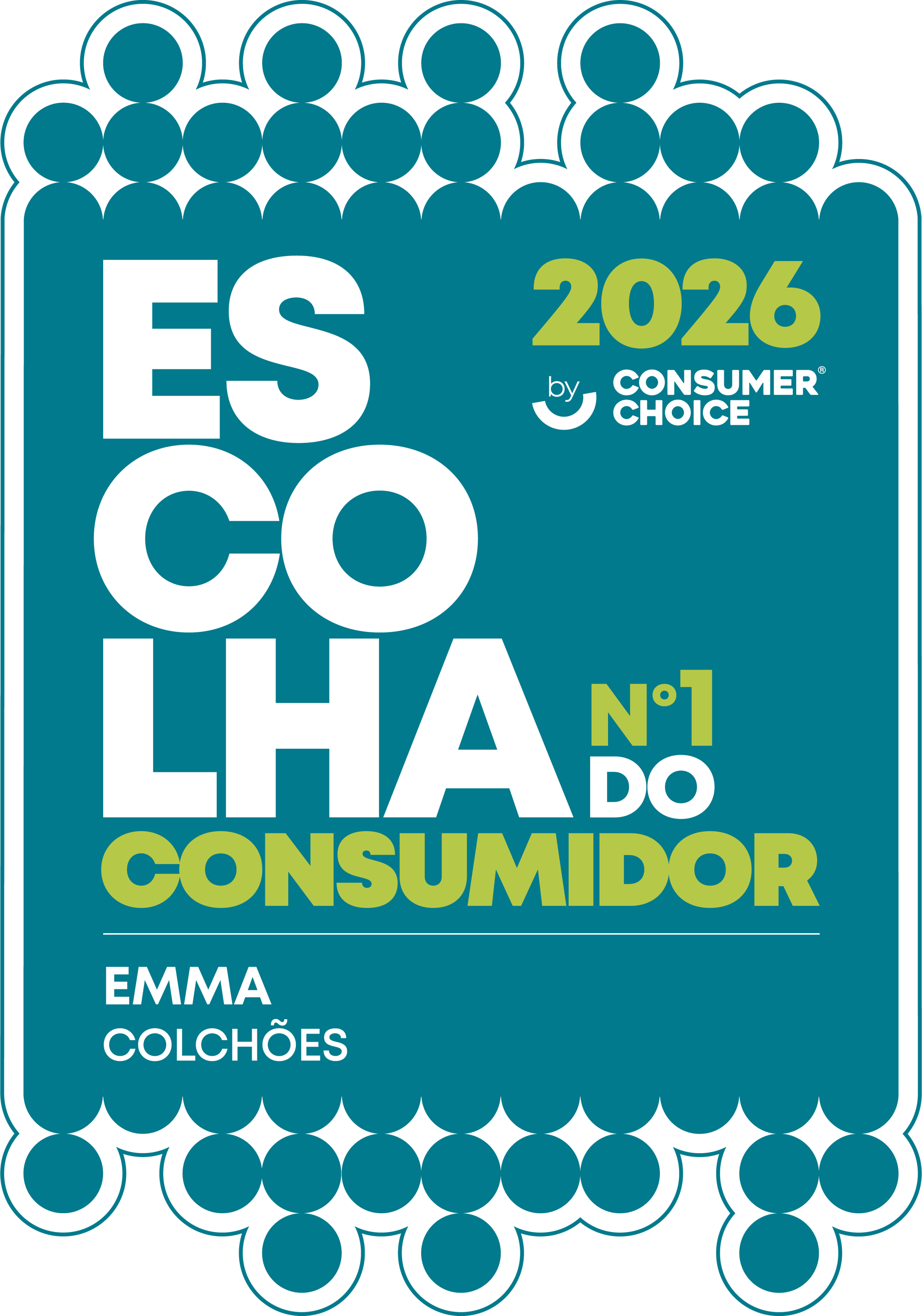 Escolha Nº 1 do Consumidor 2026 colchões