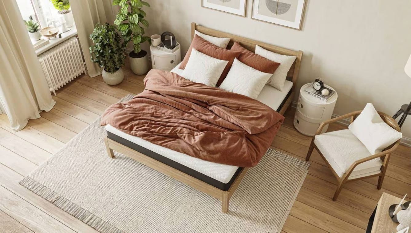 Top view Wooden Bed Mood Picture
